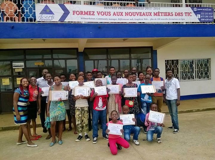 Remise des certificats à une promotion ACERFI